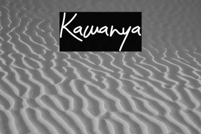 Kawanya Font examples