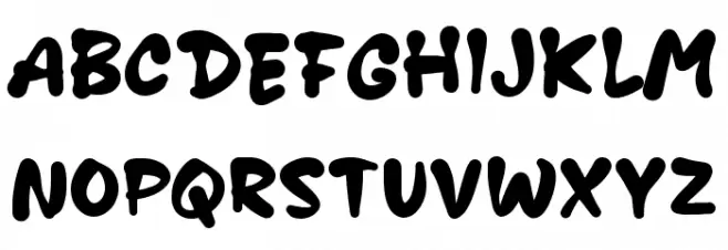 Kawis Schriftart Gro&szlig;