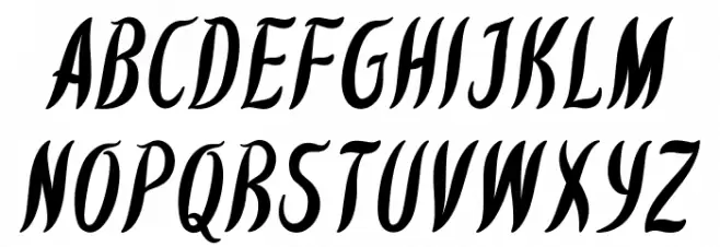 Kawit Free Cnd Italic 字体 大写