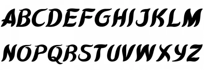 Kawit Free Ext Italic Schriftart Groß