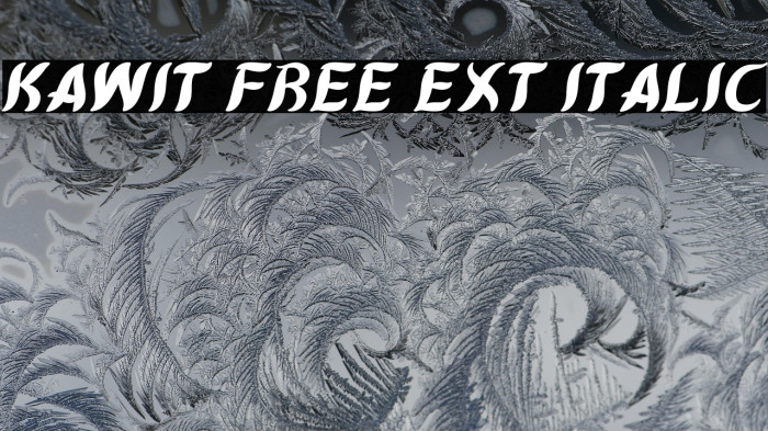Kawit Free Ext Italic Example 1