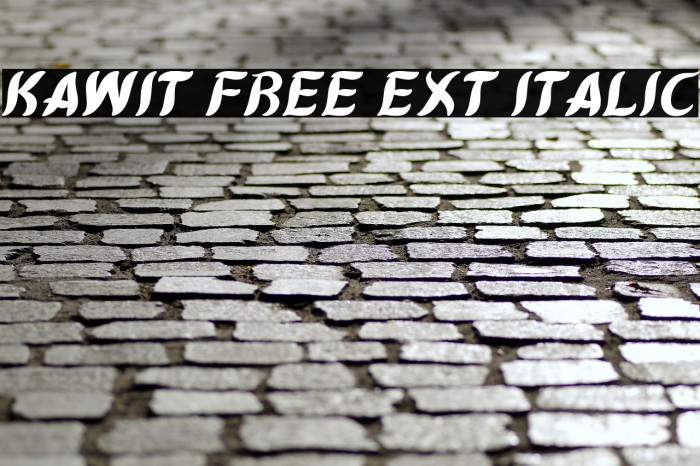 Kawit Free Ext Italic Example 3