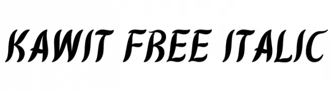 Kawit Free Italic  フリーフォントのダウンロード