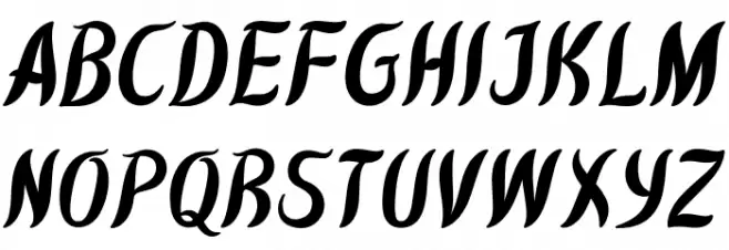 Kawit Free Italic Шрифта ВЕРХНИЙ