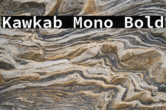 Kawkab Mono Bold Font examples
