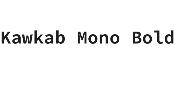 Kawkab Mono Bold Logo