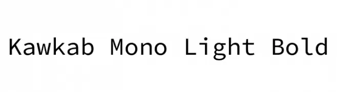 Kawkab Mono Light Bold  baixar fontes gratis