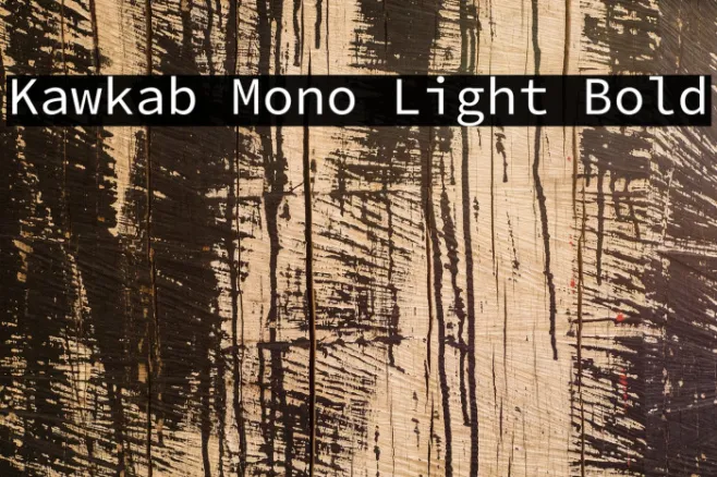 Kawkab Mono Light Bold Example 1