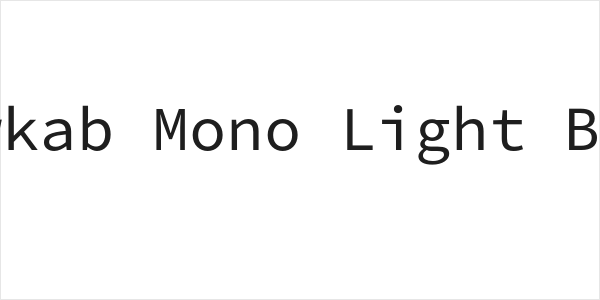 Kawkab Mono Light Bold Logo