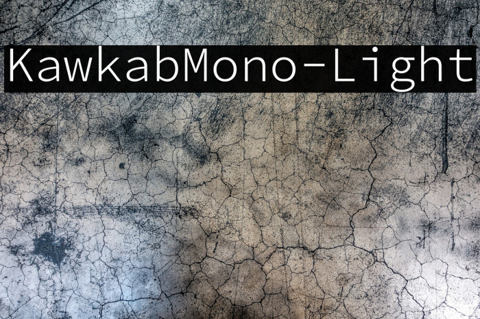 KawkabMono-Light Font examples
