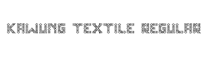 Kawung Textile Regular Font