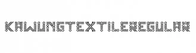 Kawung Textile Regular  Frei Schriftart Herunterladen