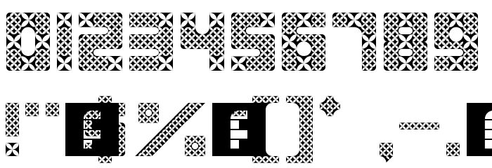 Kawung Textile Regular Font OTHER CHARS
