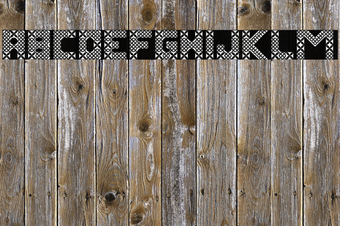 Kawung Textile Regular Font examples
