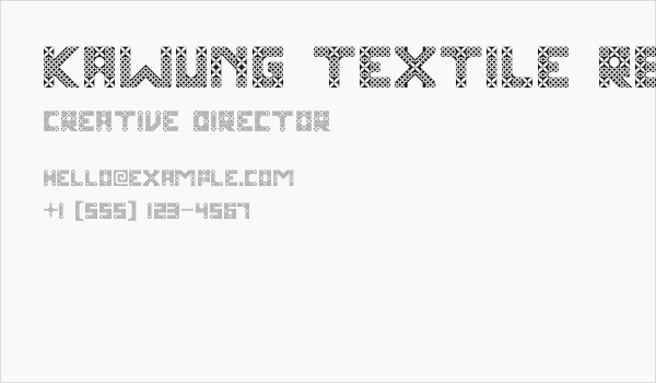 Kawung Textile Regular Business Card