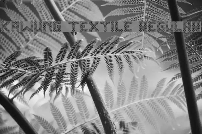Kawung Textile Regular Font examples