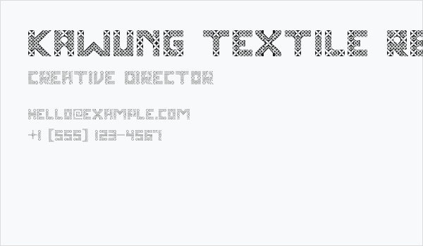 Kawung Textile Regular Business Card