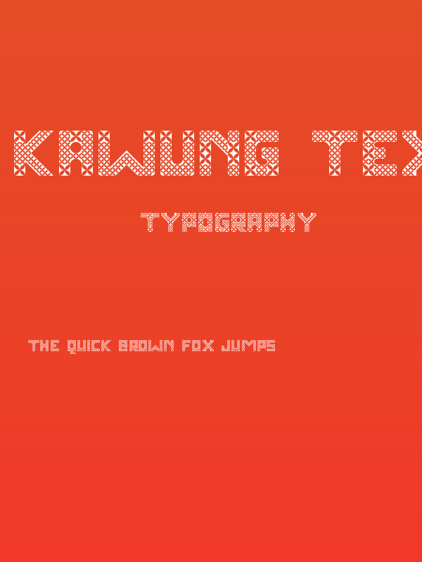 Kawung Textile Regular Poster