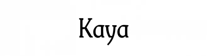 Kaya  Frei Schriftart Herunterladen