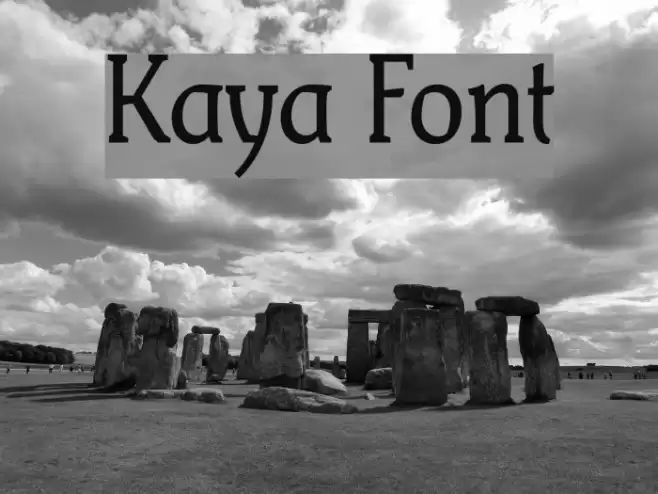 Kaya Font examples
