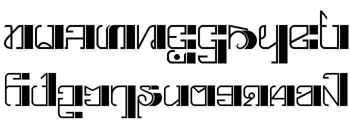 Kayah Font LOWERCASE