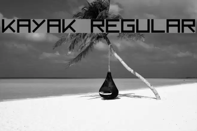 Kayak Regular Font examples