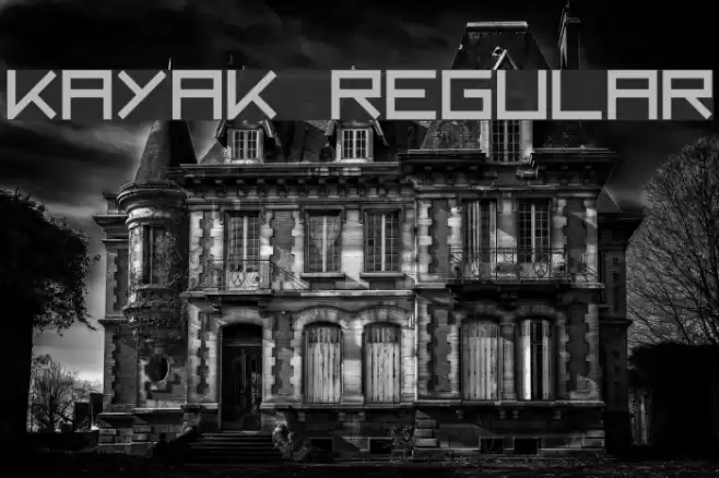 Kayak Regular Font examples