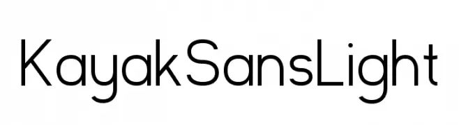 Kayak Sans Light  font caratteri gratis