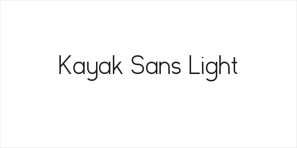 Kayak Sans Light Logo