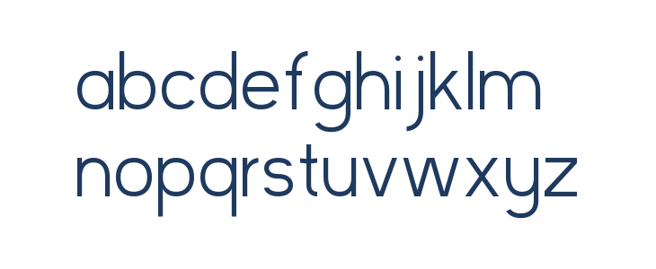 Kayak Sans Light Lowercase