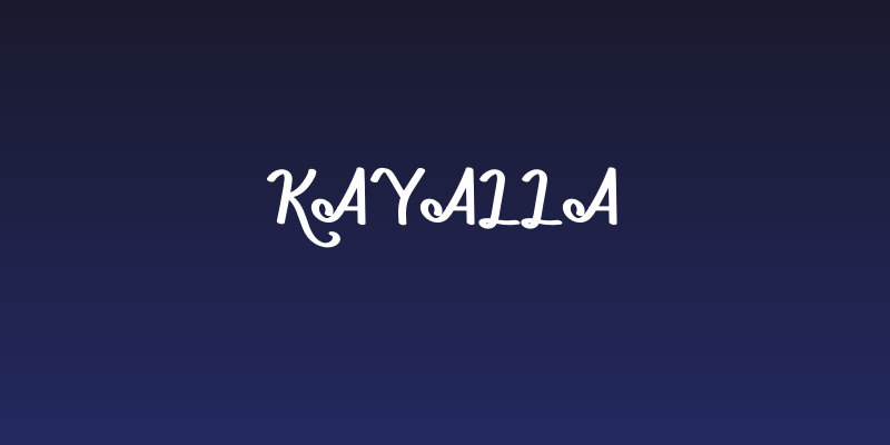Kayalla Social Header