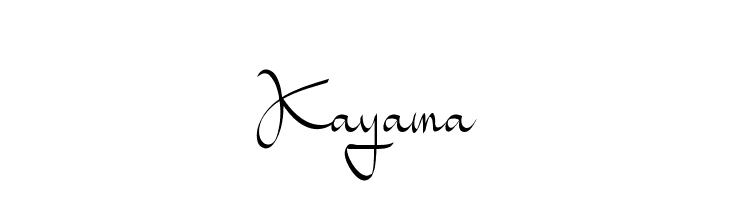 Kayama  font caratteri gratis