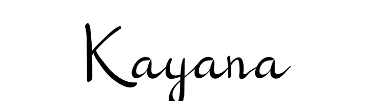 Kayana  フリーフォントのダウンロード