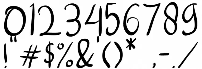 Kayana Font OTHER CHARS