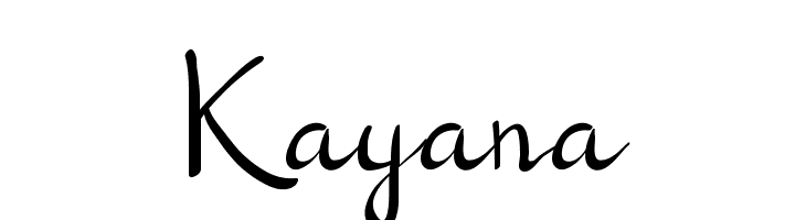 Kayana  font caratteri gratis