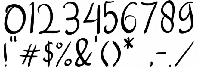 Kayana Font OTHER CHARS