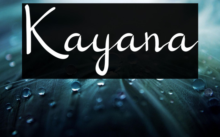 Kayana Example 3