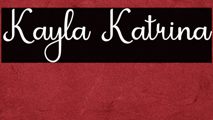 Kayla Katrina Example 1