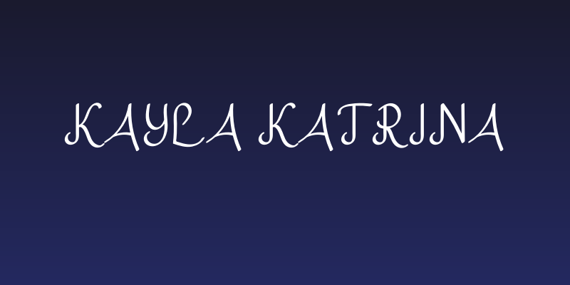 Kayla Katrina Social Header