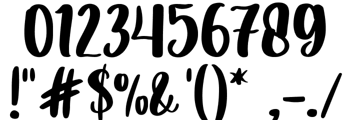 Kayla Story Font OTHER CHARS