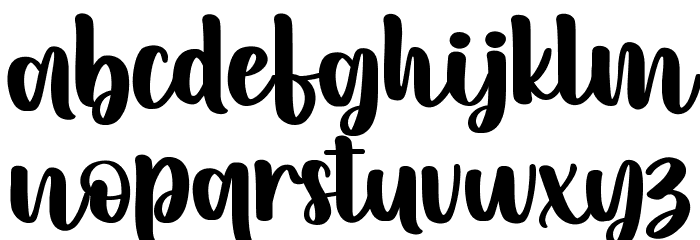 Kayla Story Font LOWERCASE