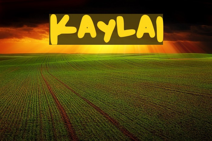 Kayla1 Font examples