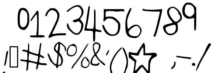 KaylaHand Font OTHER CHARS