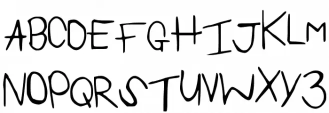 KaylaHand フォント 大文字