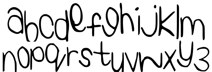 KaylaHand Font LOWERCASE