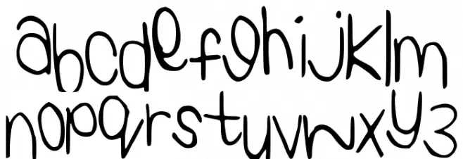 KaylaHand 字体 小写
