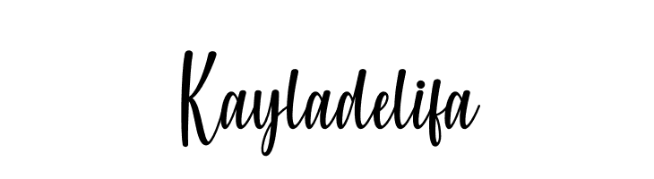 Kayladelifa  font caratteri gratis