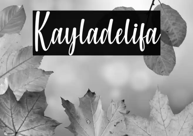Kayladelifa Font examples