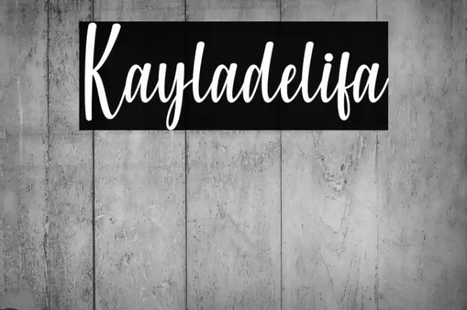 Kayladelifa Font examples