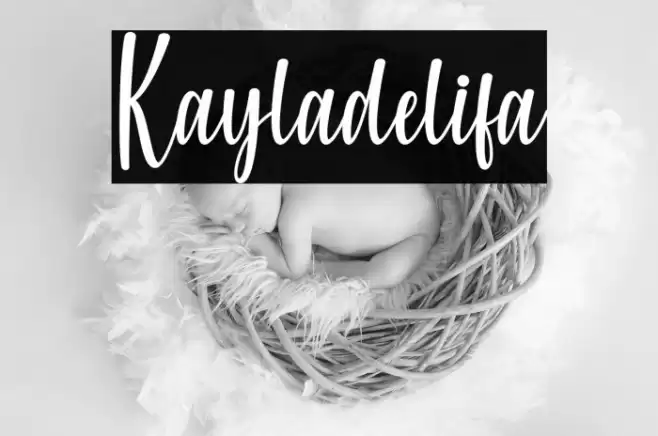 Kayladelifa Font examples